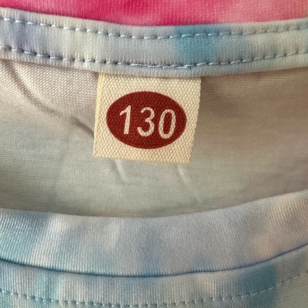Girls Tie Dye Birthday Shirt Size 130 (7-8)“It’s Me Hi I’m the Birthday Girl - Picture 2 of 7